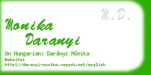 monika daranyi business card