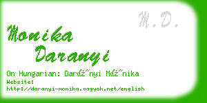 monika daranyi business card